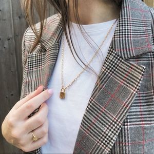 Mejuri Lock Necklace